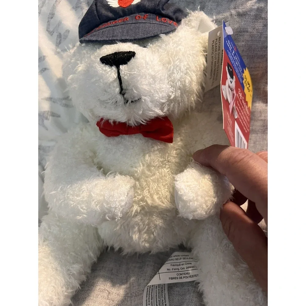 *NEW w/Tags* ~ American Greetings ~ Messenger of Love Plush Bear ~ Magnetic Paws